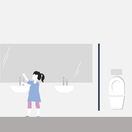 Child-friendly basin