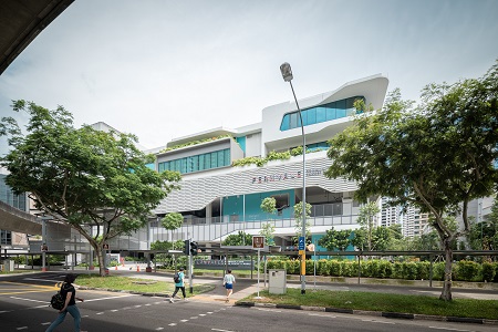 Facade of Fernvale Community Club, Hawker Centre and Market